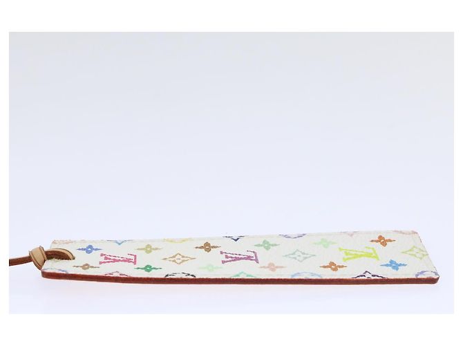 LOUIS VUITTON Monogram Multicolor Mark Page Kadu Bookmark M99196 LV Auth 51099 White - view 4