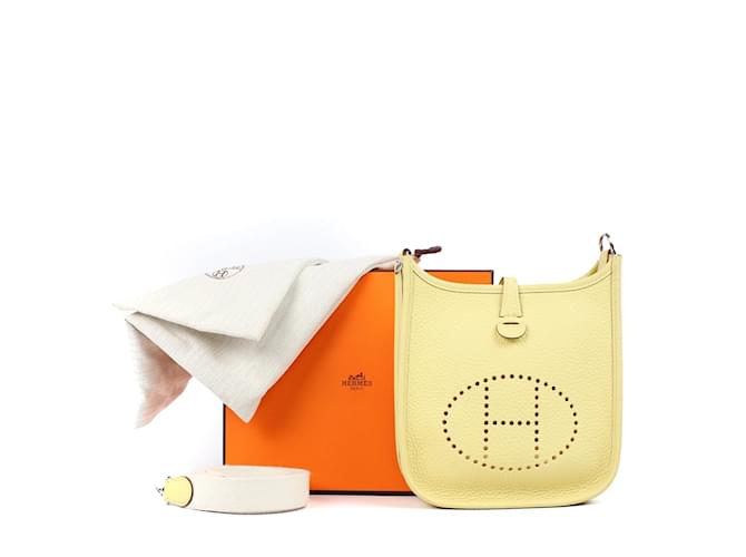 Hermès HERMES Sacs à main Mini Evelyne Jaune - vue 10