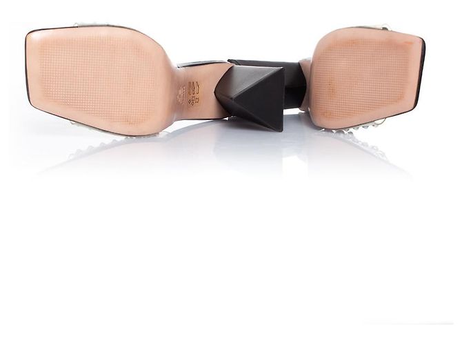 Autre Marque Schutz, sabot in perspex con strass Nero - vista 7