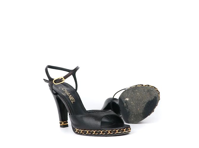 Timeless CHANEL Heels Slingback Schwarz - Ansicht 2