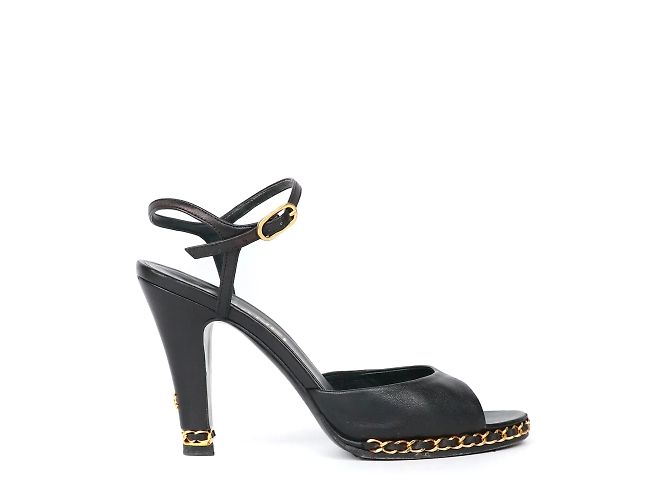 Timeless CHANEL Heels Slingback Schwarz - Ansicht 3