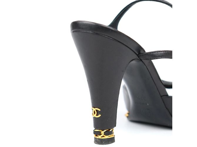 Timeless CHANEL Heels Slingback Schwarz - Ansicht 5