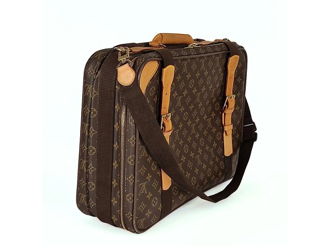 Louis Vuitton Valigia Louis Vuitton Satellite 50 monogramma con tracolla Marrone - vista 2