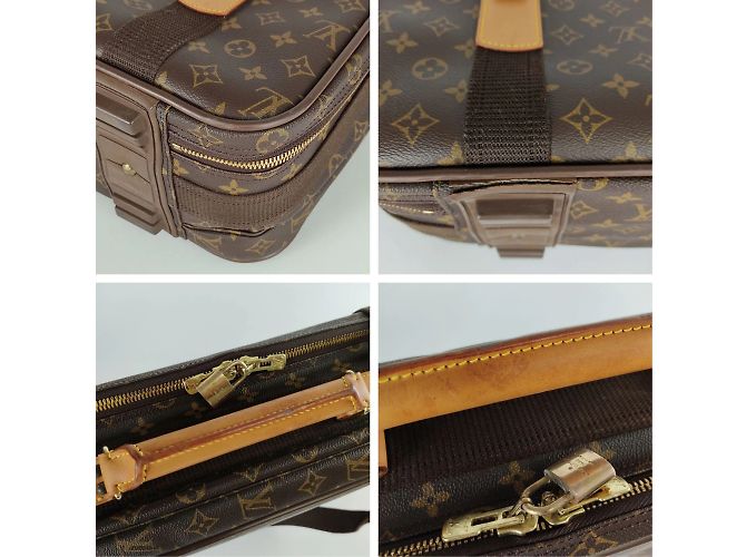 Louis Vuitton Valigia Louis Vuitton Satellite 50 monogramma con tracolla Marrone - vista 5