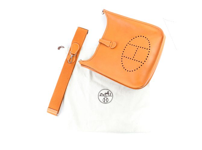 Hermès HERMES Sacs à main Evelyne Marron - vue 11