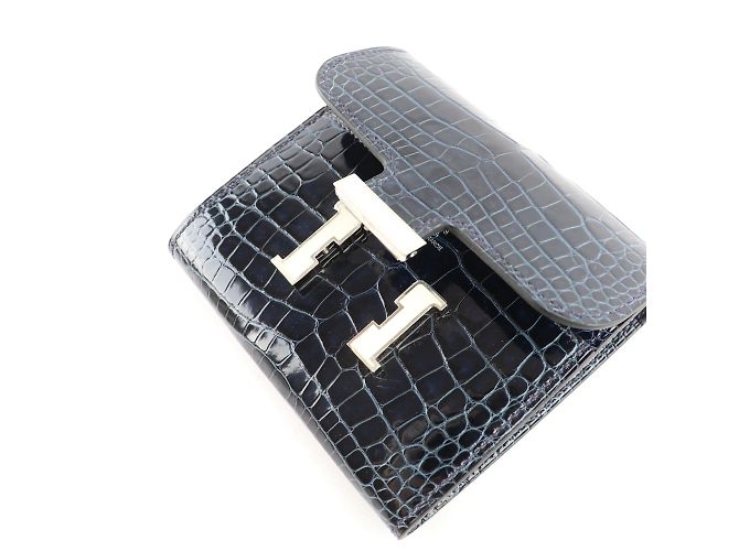 Constance Hermès Bolsos HERMES Constanza Azul marino - vista 4