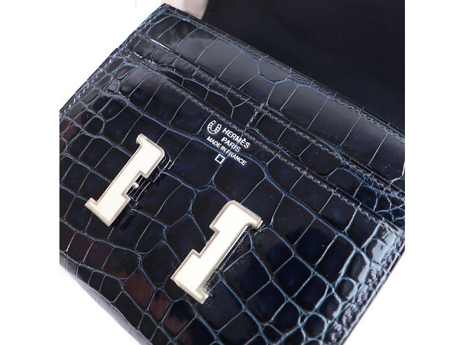 Constance Hermès Bolsos HERMES Constanza Azul marino - vista 5