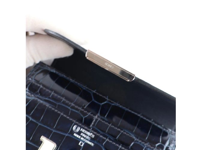 Constance Hermès Bolsos HERMES Constanza Azul marino - vista 6