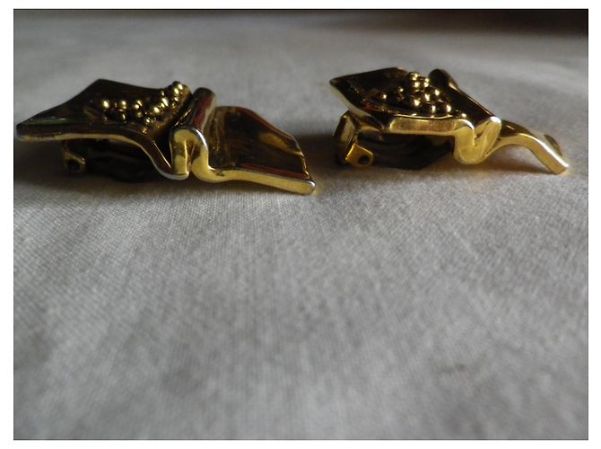 Orecchini a clip in metallo dorato Sidney Carron Gold hardware - vista 4