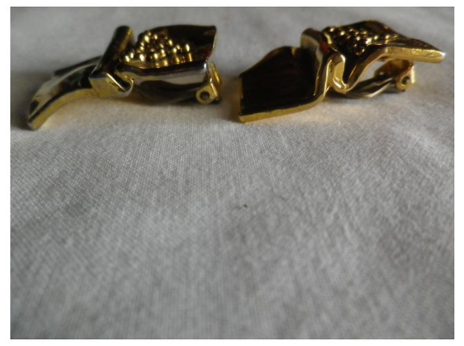 Orecchini a clip in metallo dorato Sidney Carron Gold hardware - vista 5