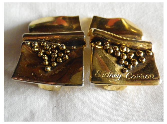Orecchini a clip in metallo dorato Sidney Carron Gold hardware - vista 7