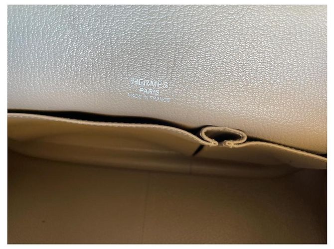 Kaba Hermès Jypsiere 28 Handtasche Grau Leder - Ansicht 3