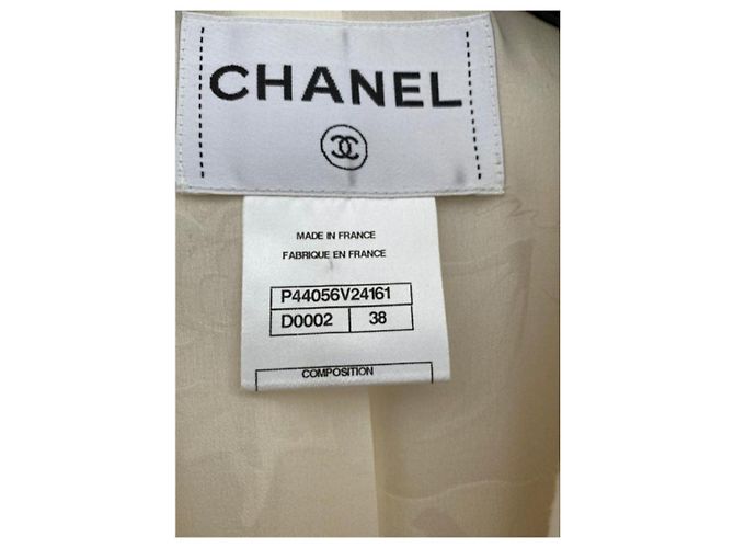 Chanel Parade Jacke Wolle eggshell Aus weiß - Ansicht 5