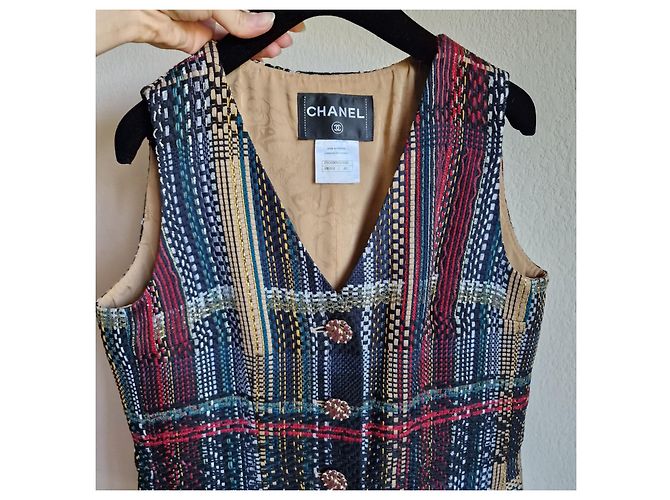 Chaleco sin mangas Chanel de tweed - vista 6