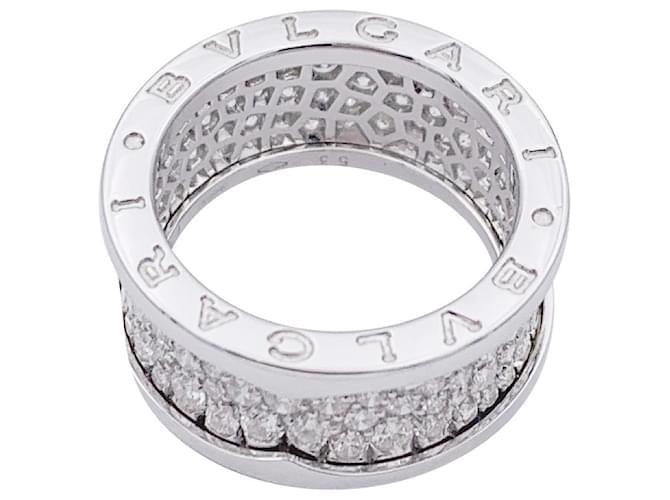 Anillo Bulgari, 'B.Zero1', oro blanco y pavé de diamantes. - vista 2