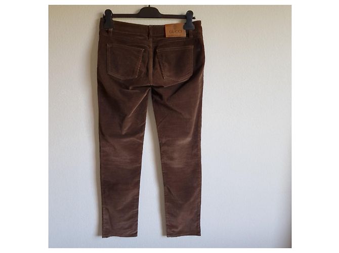 Gucci Samthose Braun - Ansicht 2