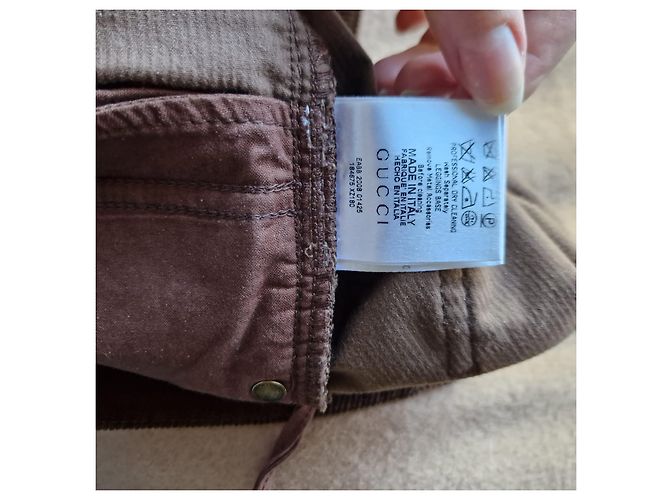 Gucci Samthose Braun - Ansicht 4