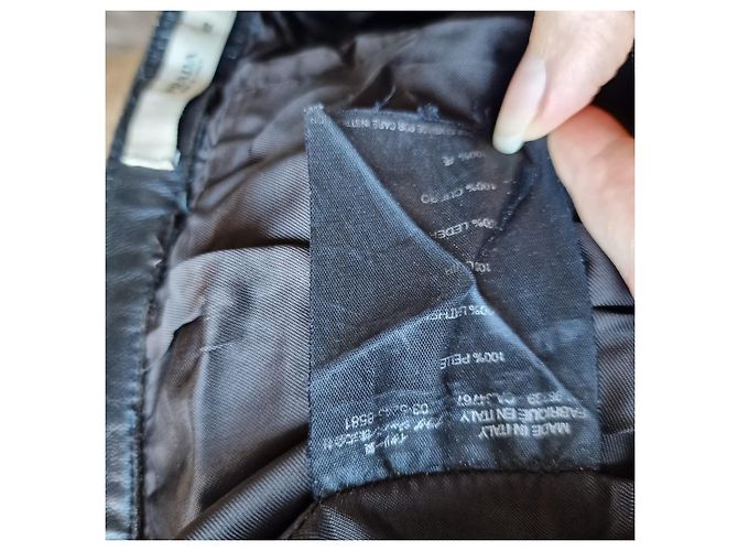 Prada Lederhose Schwarz - Ansicht 4