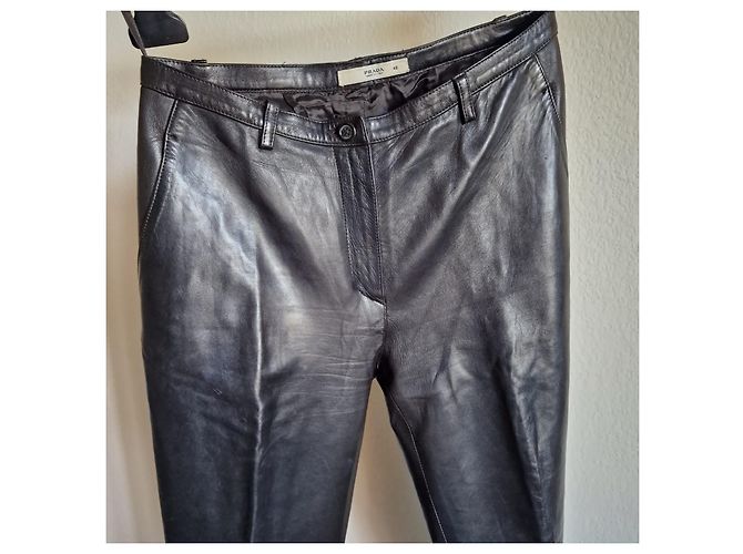 Prada Lederhose Schwarz - Ansicht 5