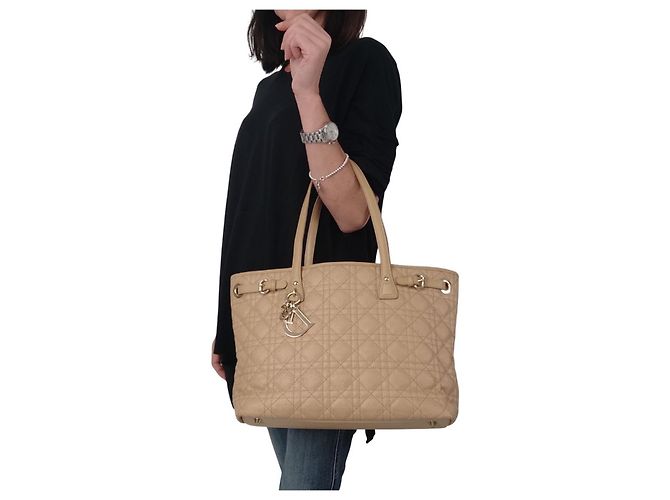 Borsa a tracolla Panarea beige di Christian Dior - vista 4