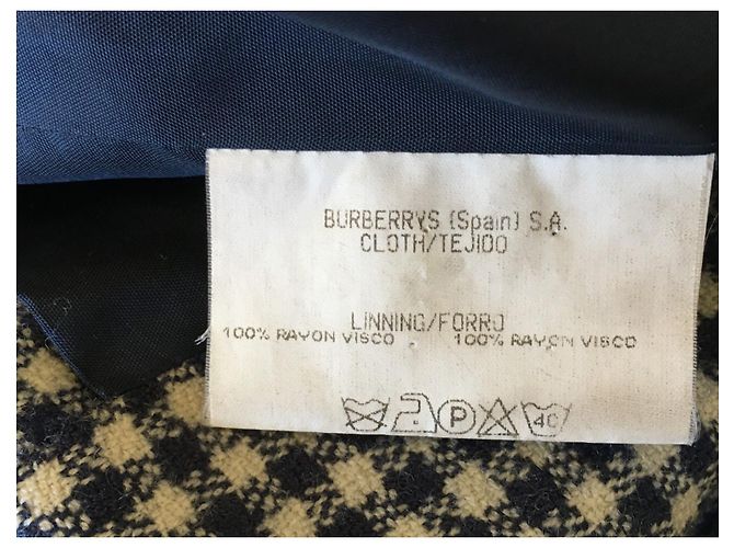 Jackengröße von Burberry 48 Schwarz Weiß - Ansicht 11