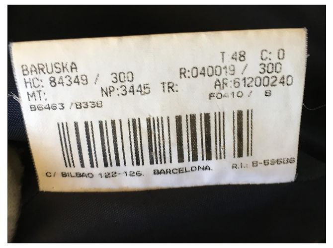 Jackengröße von Burberry 48 Schwarz Weiß - Ansicht 12