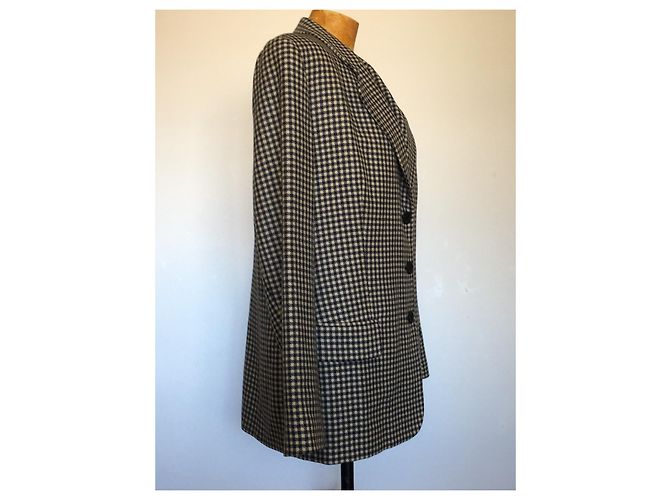 Jackengröße von Burberry 48 Schwarz Weiß - Ansicht 5