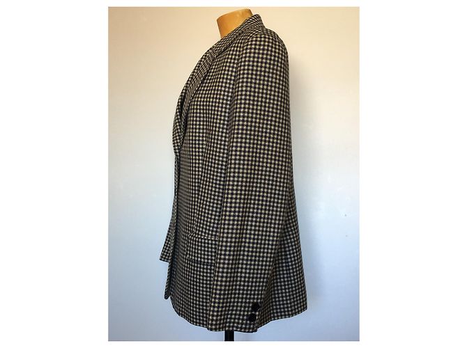 Jackengröße von Burberry 48 Schwarz Weiß - Ansicht 7