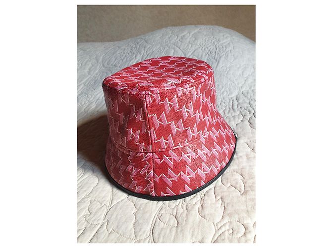 Karl Lagerfeld red hat / pink monogram unisex - view 2