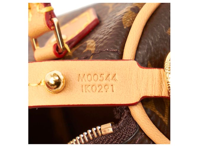 Ciondolo per borsa Speedy micro con monogramma marrone Louis Vuitton - vista 7