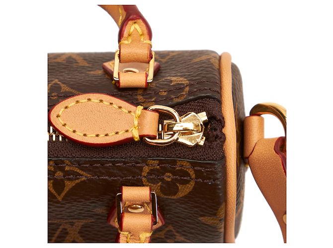 Ciondolo per borsa Speedy micro con monogramma marrone Louis Vuitton - vista 8