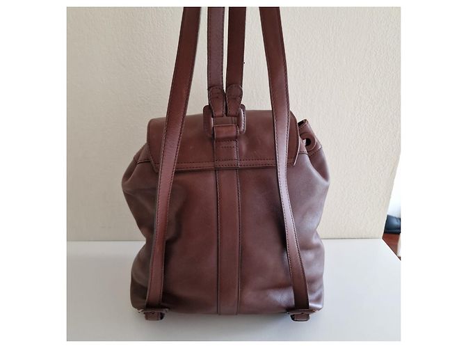 Chanel Backpack Light Brown Ostrich Leather - view 5