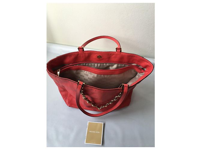 Borsa a mano Michael Kors Corallo - vista 8