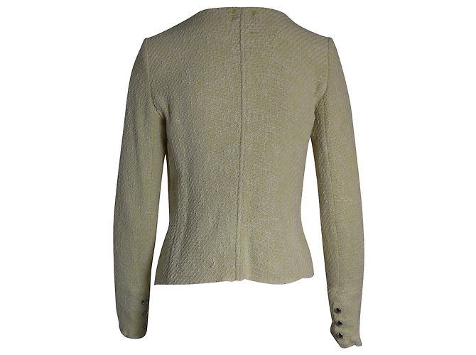 Chaqueta de tweed de noche desgastada Iro en algodón amarillo - vista 3