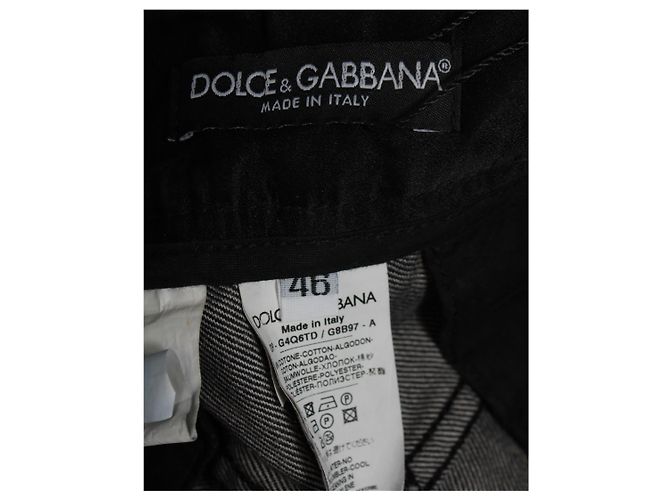 Vaqueros rectos Dolce & Gabbana de algodón negro - vista 3