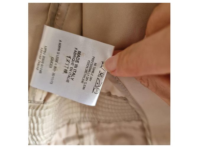 Chaqueta Gucci de algodón beige - vista 6