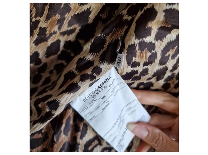 Veste Dolce & Gabbana en coton beige - vue 5