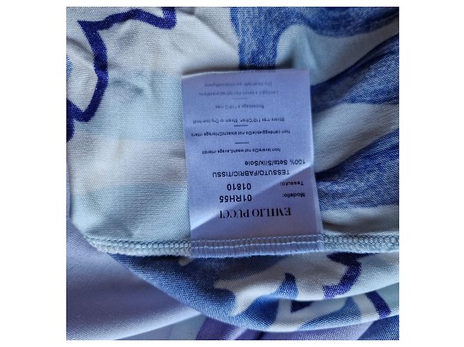 Abito Emilio Pucci in viscosa blu navy - vista 3