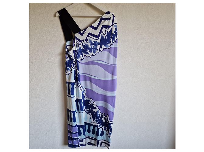 Abito Emilio Pucci in viscosa blu navy - vista 4