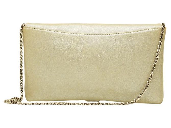 RODO Couro Prata com. Bolsa clutch com fivela de cristal Det. Bolsa de ombro com corrente - vista 2