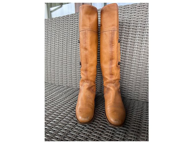 Botas Hugo Boss de cuero marrón talla 37 Castaño - vista 4