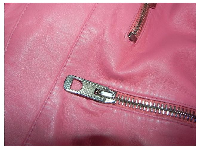 Balenciaga Lamm Leder Jacke S Pink - Ansicht 10