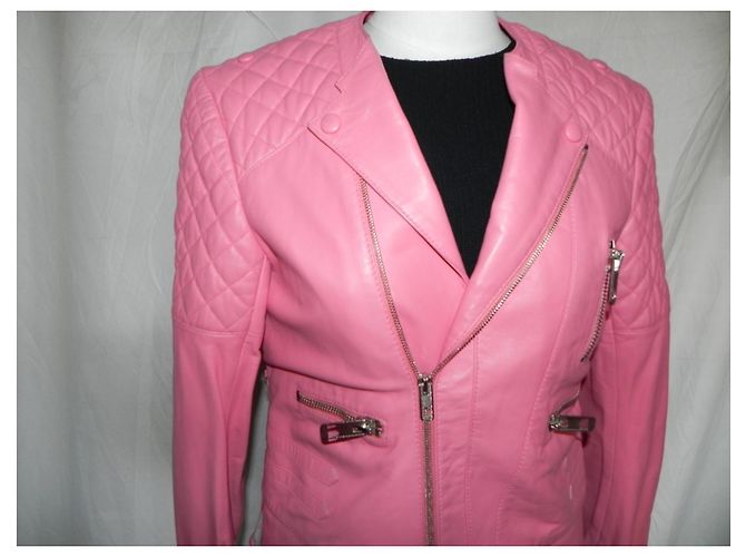 Balenciaga Lamm Leder Jacke S Pink - Ansicht 2
