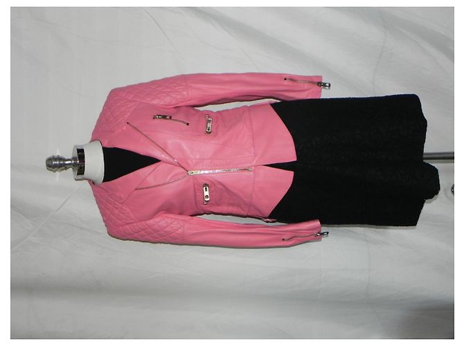 Balenciaga Lamm Leder Jacke S Pink - Ansicht 4