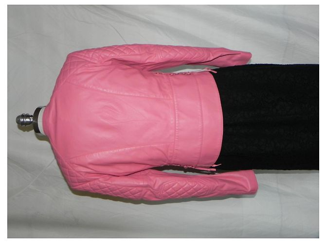 Balenciaga Lamm Leder Jacke S Pink - Ansicht 6