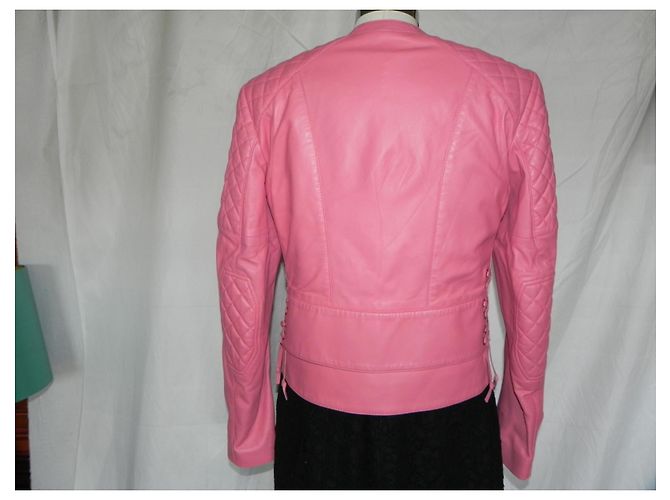 Balenciaga Lamm Leder Jacke S Pink - Ansicht 7