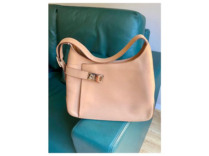 Autre Marque Maletín de Cuero Beige - vista 3