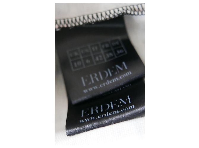 Erdem Reese Blumenkleid mit Pfingstrosen-Print Schwarz - Ansicht 5