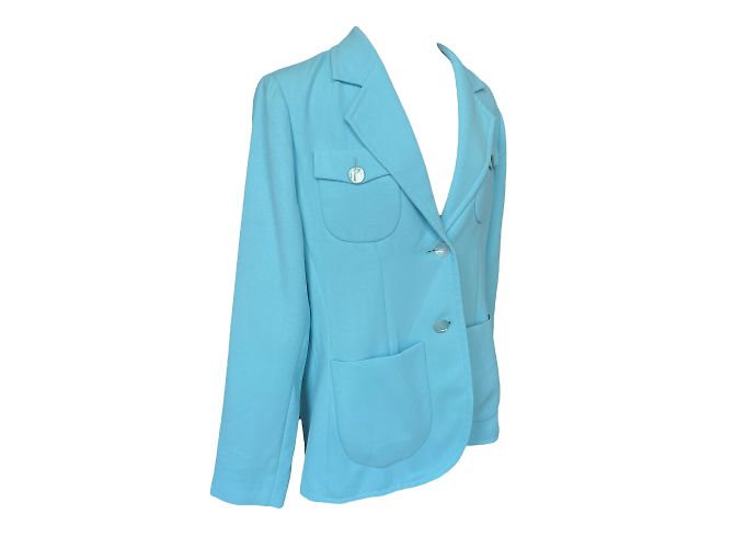 YVES SAINT LAURENT Vestes M Bleu - vue 2