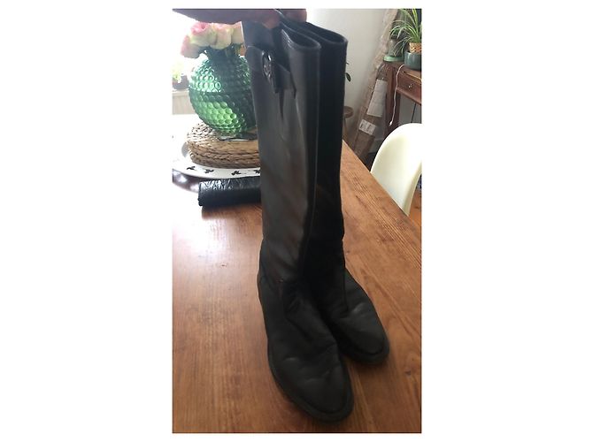Botas Tod's de piel negra Negro - vista 2